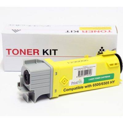 XEROX PHASER 6500-106R01603 Sarı Yüksek Kapasite Muadil Toner