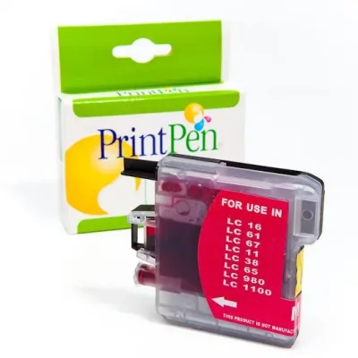 BROTHER LC-38,61,65,67,980,1100  Kırmızı Yüksek Kapasite Kartuş