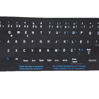 Addison 300161 Türkçe Q Siyah Klavye Stiker
