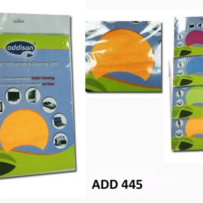 Addison ADD-445 35*35cm Mavi Microfiber Temizleme Bezi