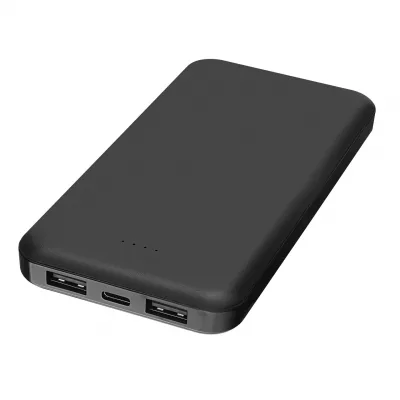 Asonic AS-P10 10000mAh Micro+Type-C+USB Siyah Taşınabilir Pil Şarj Cihazı Powerbank