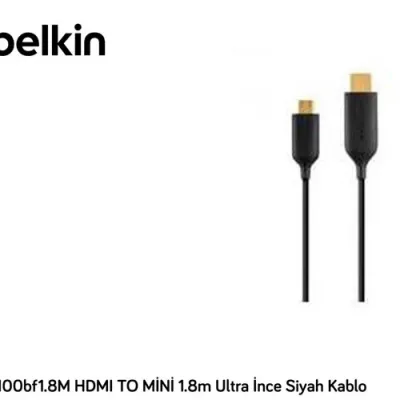 Belkin BLK-AV10100bf1.8M HDMI TO MİNİ 1.8m Ultra İnce Siyah Kablo
