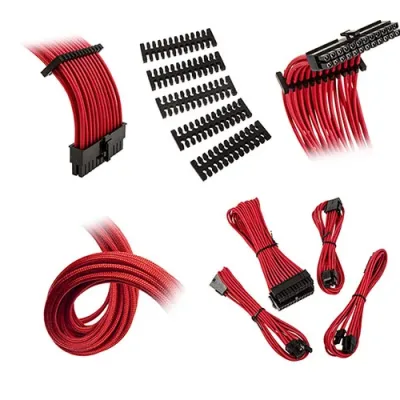 BitFenix ALCHEMY 2.0 24Pin CPU4+4Pin/PCI-E 16AWG Kırmızı Extension Kablo Kiti