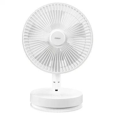 Everest EFN-600 Beyaz 2000mAh 8 Inch 4 Kademeli 1500RPM Hız Katlanabilir Masaüstü Usb Fan