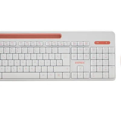 Everest ELITE KM-6388 Beyaz Kablosuz LC Layout Multimedia Klavye + Mouse Set