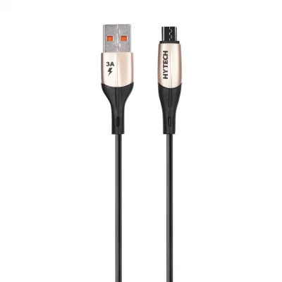 Hytech HY-X250 3A Micro Usb 1,2m Gold Data + Sarj Kablosu
