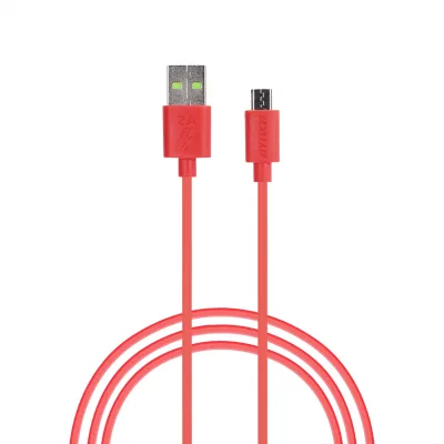 Hytech HY-X81 1m 2A Micro Usb Kırmızı Şarj Kablosu Poşetli