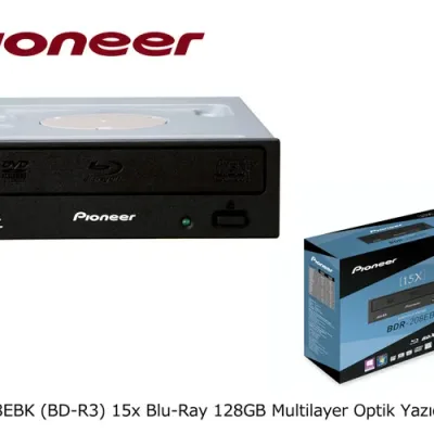 Pioneer BDR-208EBK (BD-R3) 15x Blu-Ray 128GB Multilayer Optik Yazıcı