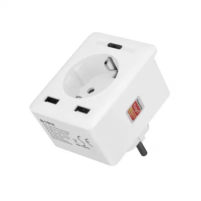 S-link SL-04 10A Akım Korumalı Akıllı Priz 2 USB 2.4 Ghz Wifi TUYA Destekli