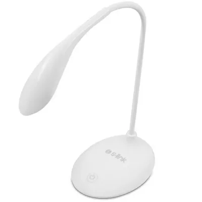 S-link SL-8725 Beyaz 14 LED Şarjlı 500mAh Taşınabilir Masa Lambası