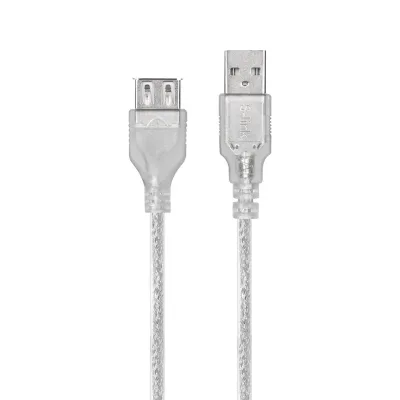 S-link SL-AF2003 Usb2.0 3m Şeffaf Uzatma Kablo