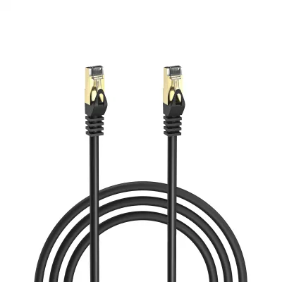 S-link SL-CAT701M 1m Siyah S/FTP CCA CAT7 Gold Uçlu Ağ Bağlantı Kablosu