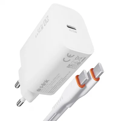 S-link SL-EC62TP Type-C 20W PD3.0 Quick Charge QC4.0 Kablo + Ev Şarj Adaptör