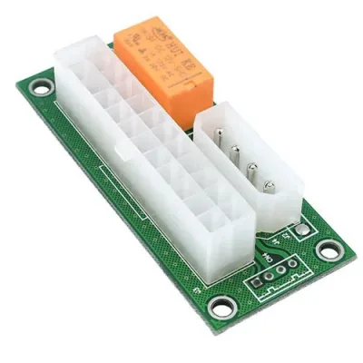 S-link SL-EX118 ATX Molex Çift 4 pin + 24pin Power Birleştirici