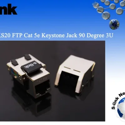 S-link SL-KS20 FTP CAT5E Kestone Jack3U 90 De