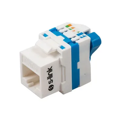 S-link SL-KS75 180 Derece UTP CAT6 Kestone Jack3U 90 Der