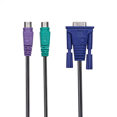 S-link SL-KW18F KVM için VGA+2xPS2 Çevirici Kablo