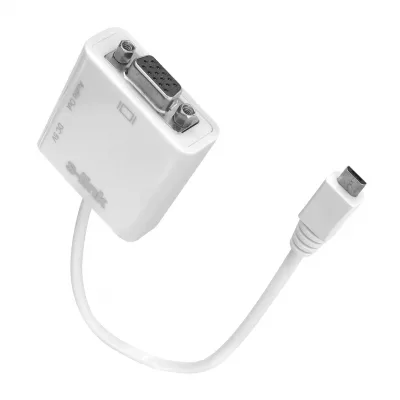 S-link SL-MUV13 Micro Usb to VGA+Audio Çevirici