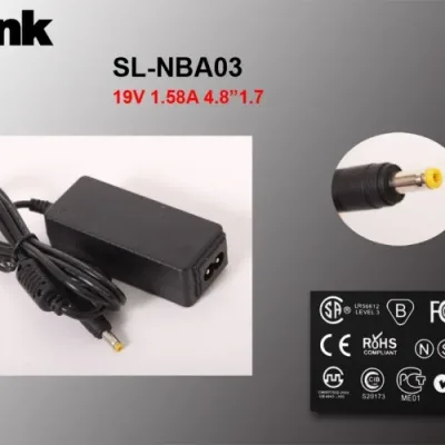 S-link SL-NBA03 30W 19V 1.58A 4.8*1.7 Hp Netbook Standart Adaptör