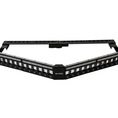 S-link SL-P626 24 lü Kolay Kullanımlı, FTP BOŞ V Şeklinde Patch Panel