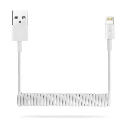 S-link SL-SP12 iPhone Lightning 1.2m 2A Spiral Data + Şarj Kablosu