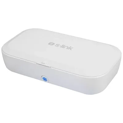 S-link SL-UVS28 Beyaz %99 Virüs ve Bakteri Öldürücü Wireless Şarj Destekli UV Sterilizatör Kutu