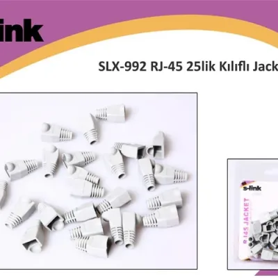 S-link SLX-992 RJ-45 25lik Kılıflı Jack