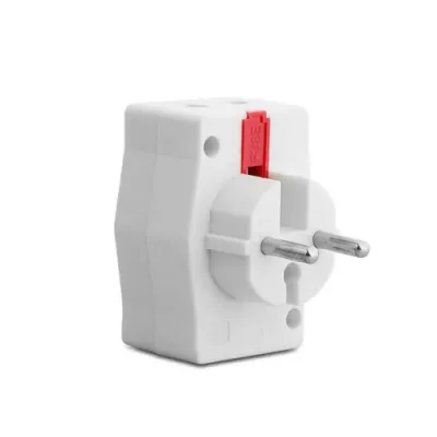 S-link SLX-W796 Universal – Türk Çevirici + 2 Port Çoklayıcı Akım Kor. Priz