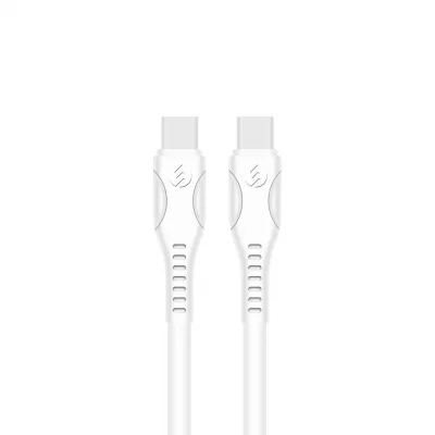 S-link SW-C305 1.2m 5A TypeC to TypeC Beyaz Data + Sarj Kablosu