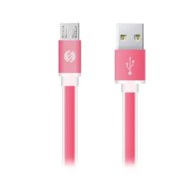 S-link SW-C503 1m 2A Usb to Micro Usb Pembe Şarj Kablosu