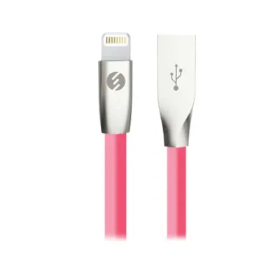 S-link SW-C605 1m 2A iPhone Lightning Pembe Şarj Kablosu