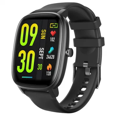 S-link W01 DaFit Uyumlu+ Bluetooth 1.7″ Ekran 200mAh Bataryalı Siyah Akıllı Saat/ Smart Watch