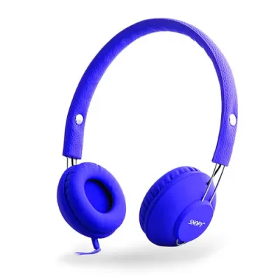 Snopy SN-933 Mavi Mobil Telefon Uyumlu Rubber Mikrofonlu Kulaklık