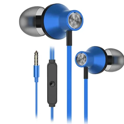 Snopy SN-J19 Mobil Telefon Uyumlu Kulak içi Mavi Mikrofonlu Kulaklık