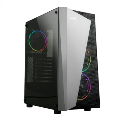 Zalman S4 Plus 120mm RGB Fanlı MegaMax 600W 80 Siyah ATX Mid Tower Gaming Oyuncu Kasası