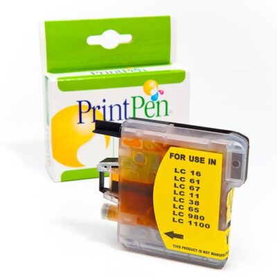 BROTHER LC-38,61,65,67,980,1100  Sarı Yüksek Kapasite Kartuş – Printpen