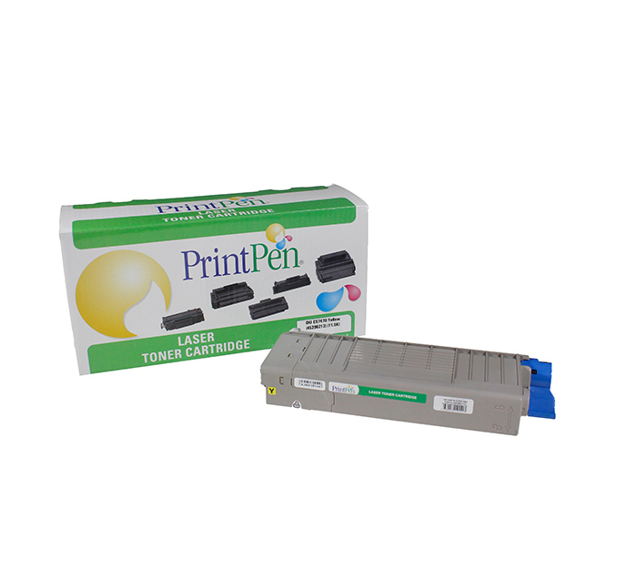 OKI ES7470-45396213 Sarı Muadil Toner - Printpen